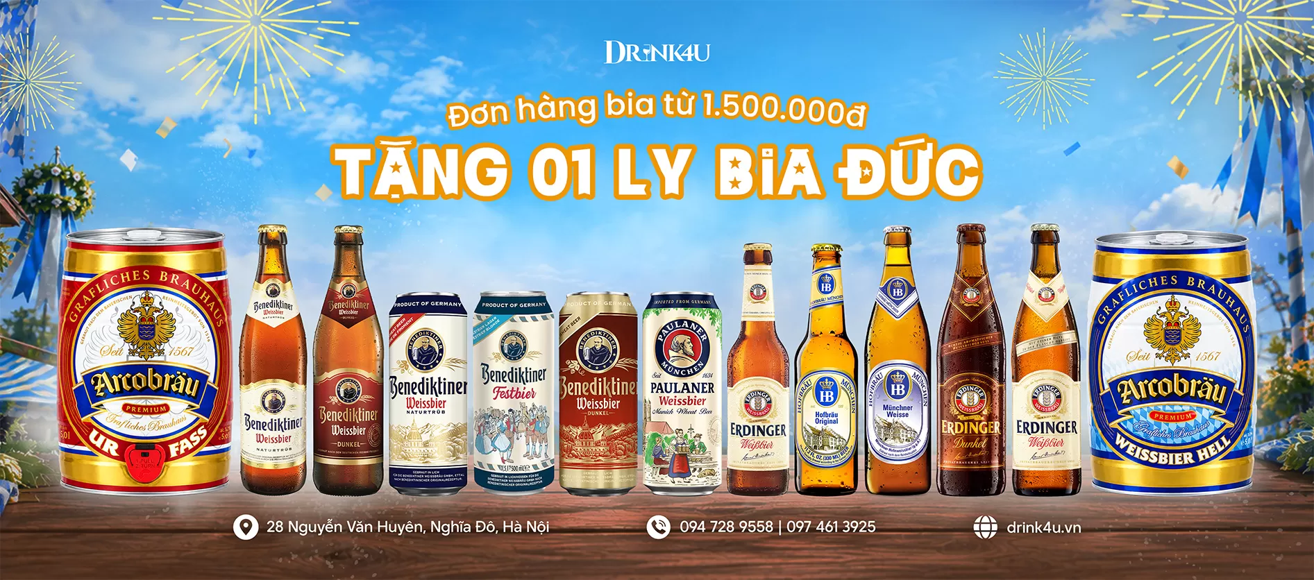 OKTOBERFEST ƯU ĐÃI BIA ĐỨC