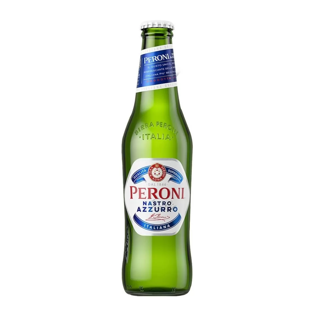 BIA Ý PERONI NASTRO AZZURRO 5,1% - 330ML - THÙNG 24 CHAI