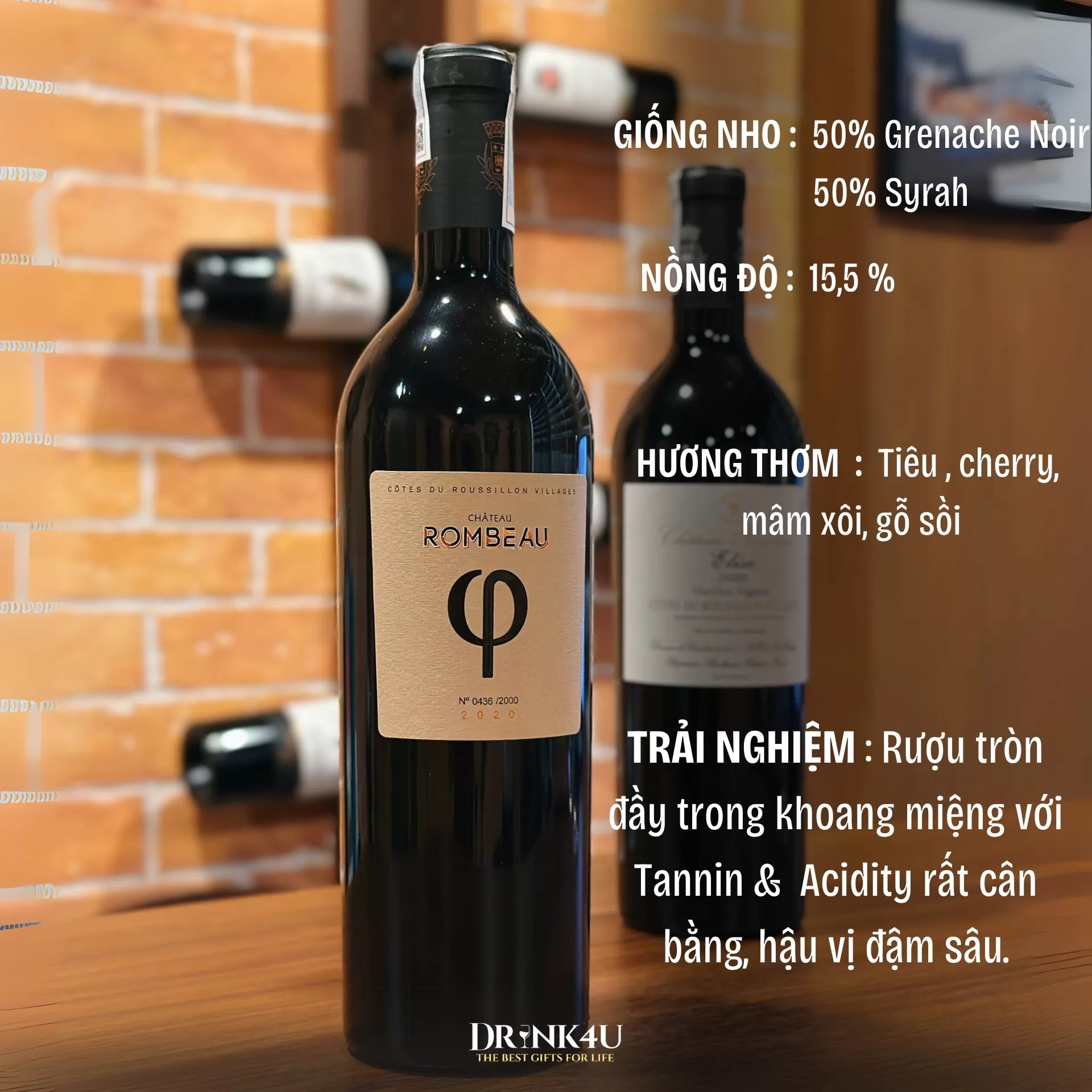 RƯỢU VANG PHÁP CHÂTEAU ROMBEAU PHY