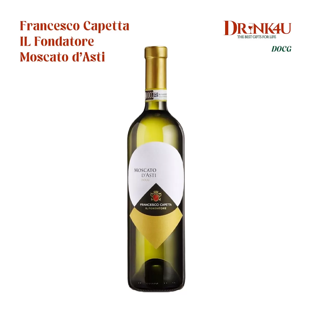 RƯỢU VANG Ý FRANCESCO CAPETTA MOSCATO D’ASTI DOCG