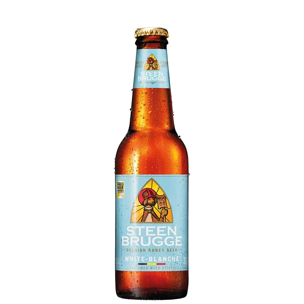 BIA BỈ STEENBRUGGE WIT-BLANCHE 5% - 330ML - THÙNG 24 CHAI