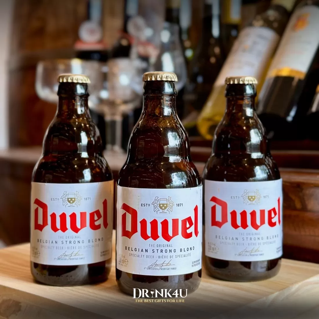 BIA BỈ DUVEL BLOND 8,5% - 330ML - THÙNG 24 CHAI