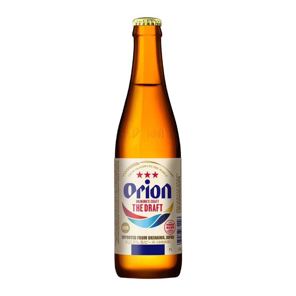 BIA NHẬT BẢN ORION THE DRAFT 5% - 334ML - THÙNG 24 CHAI