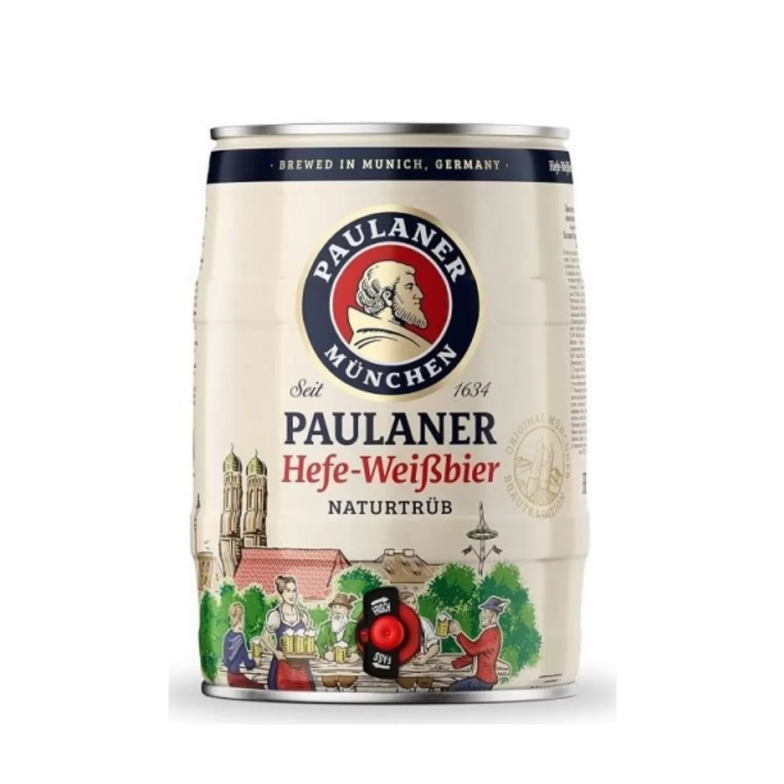 BOM BIA ĐỨC PAULANER WEISSBIER 5,3% - 5L