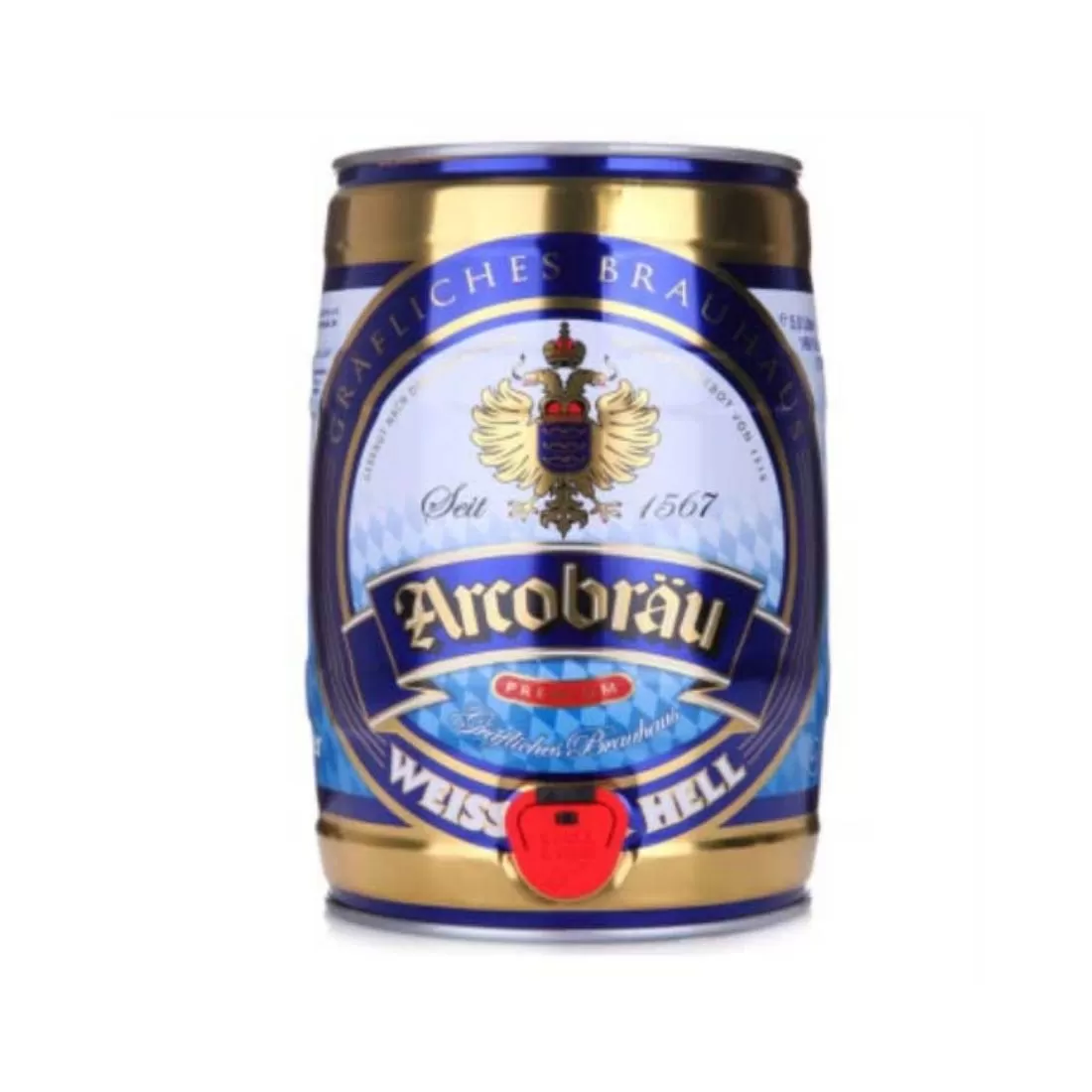 BOM BIA ĐỨC ARCOBRAU WEISSBIER 5,3% - 5L