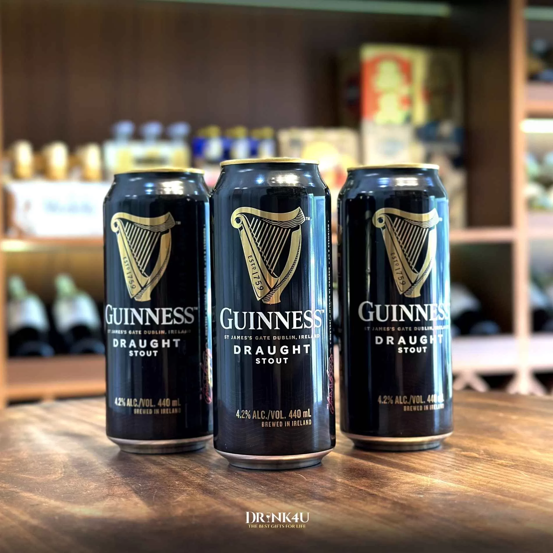 Bia Ireland Guinness Draught Stout 4,2% - 440ml - thùng 24 lon