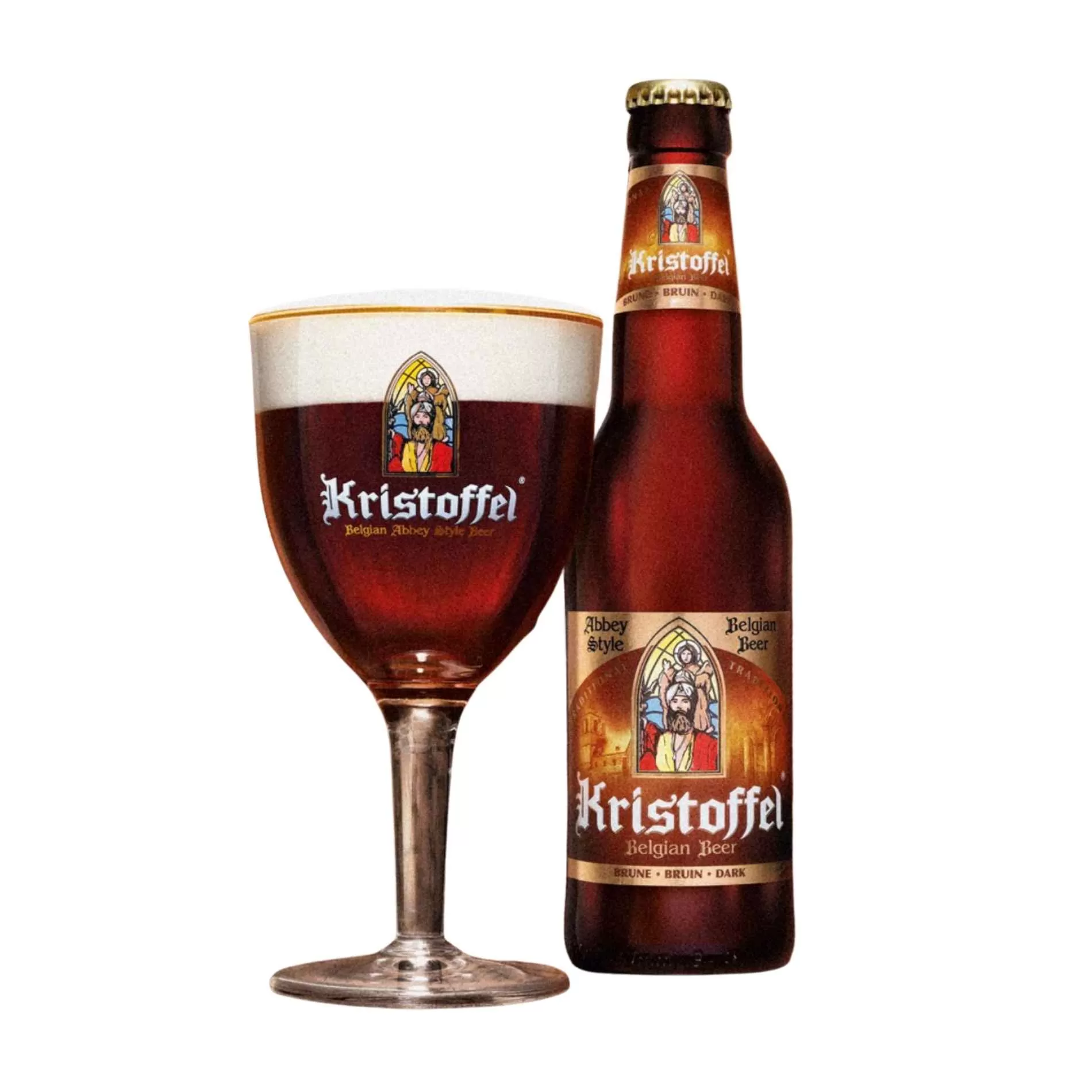 Bia Bỉ Kristoffel Brune 6% - 330ml - thùng 25 chai