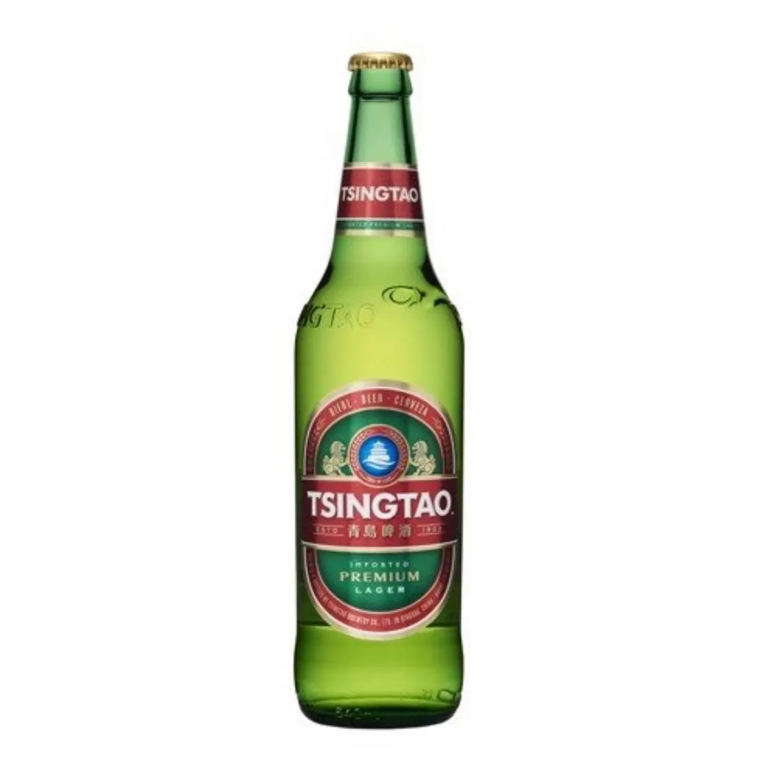 BIA TRUNG QUỐC TSINGTAO (THANH ĐẢO) 5% - 640ML - THÙNG 12 CHAI