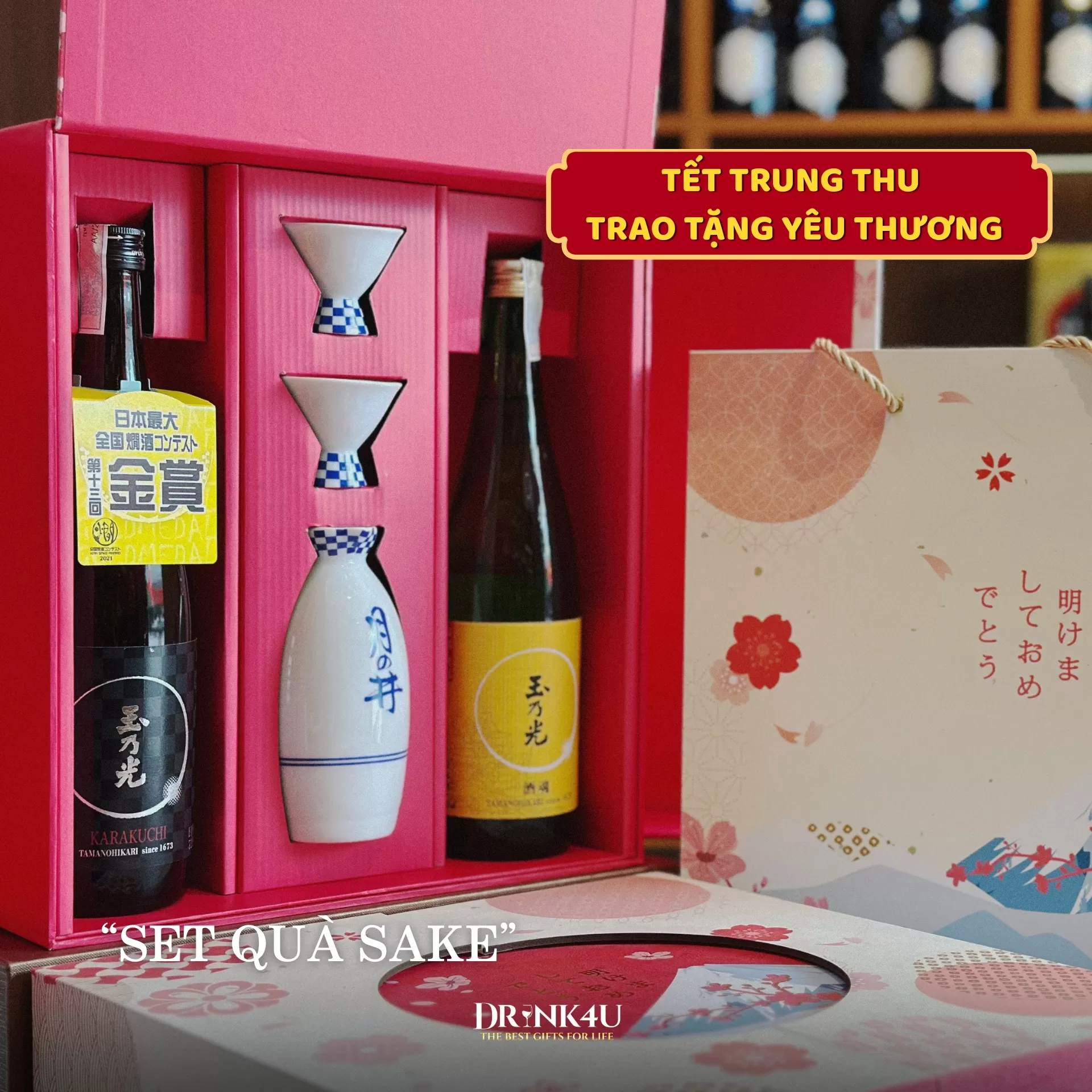 SET QUÀ SAKE CAO CẤP BIẾU TẶNG CHO DOANH NGHIỆP - TRUNG THU 2025