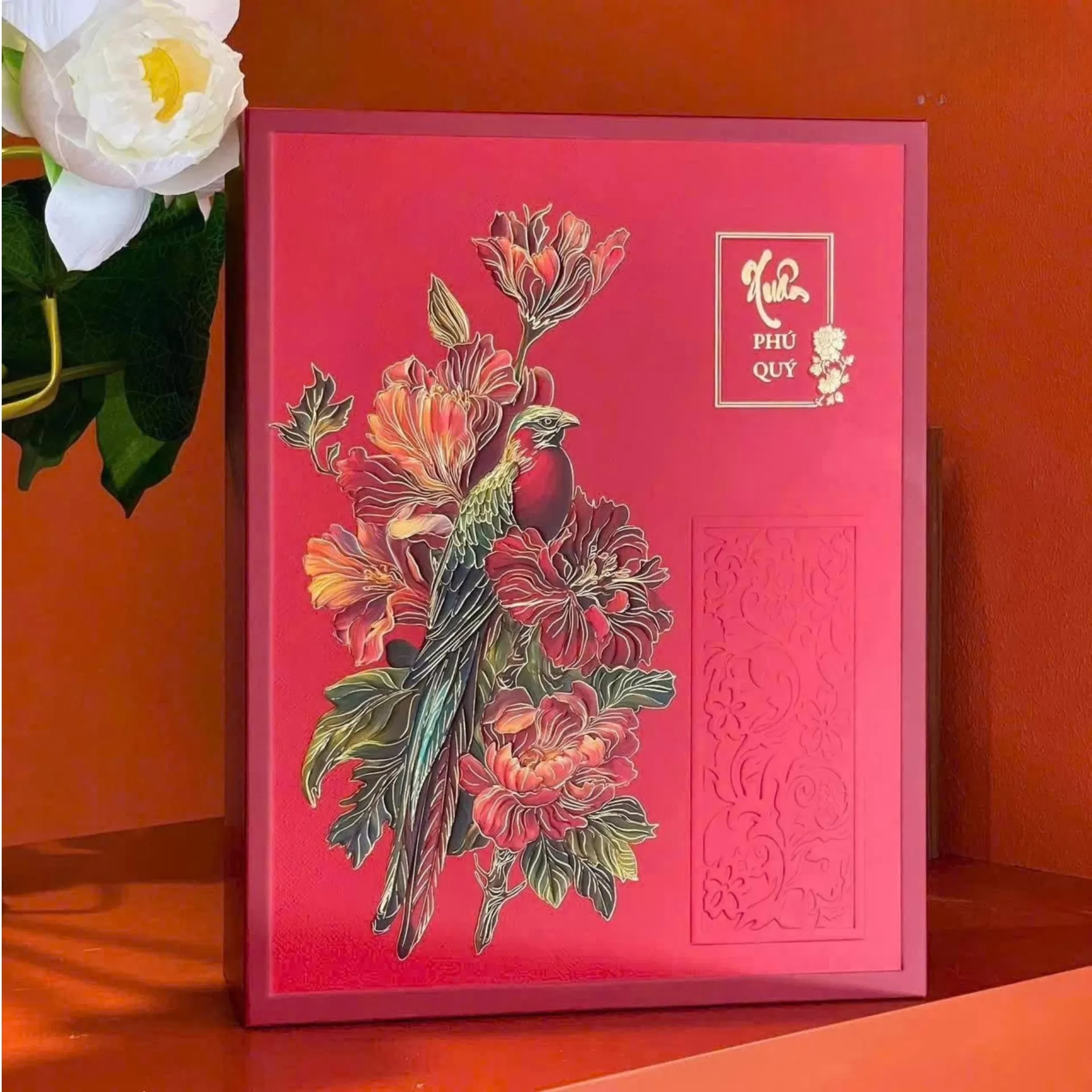 HỘP QUÀ RƯỢU VANG XUÂN PHÚ QUÝ