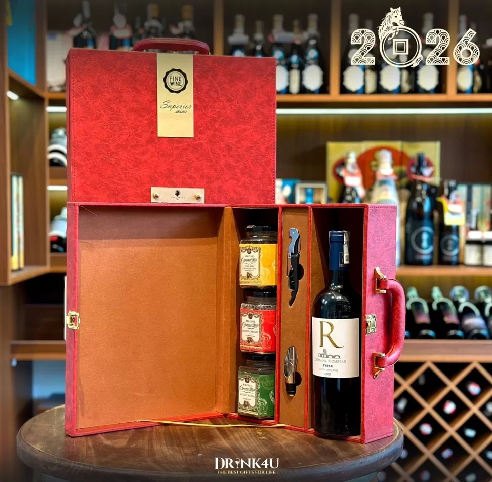 HỘP QUÀ TẾT VANG PHÁP DOMAINE ROMBEAU R SYRAH