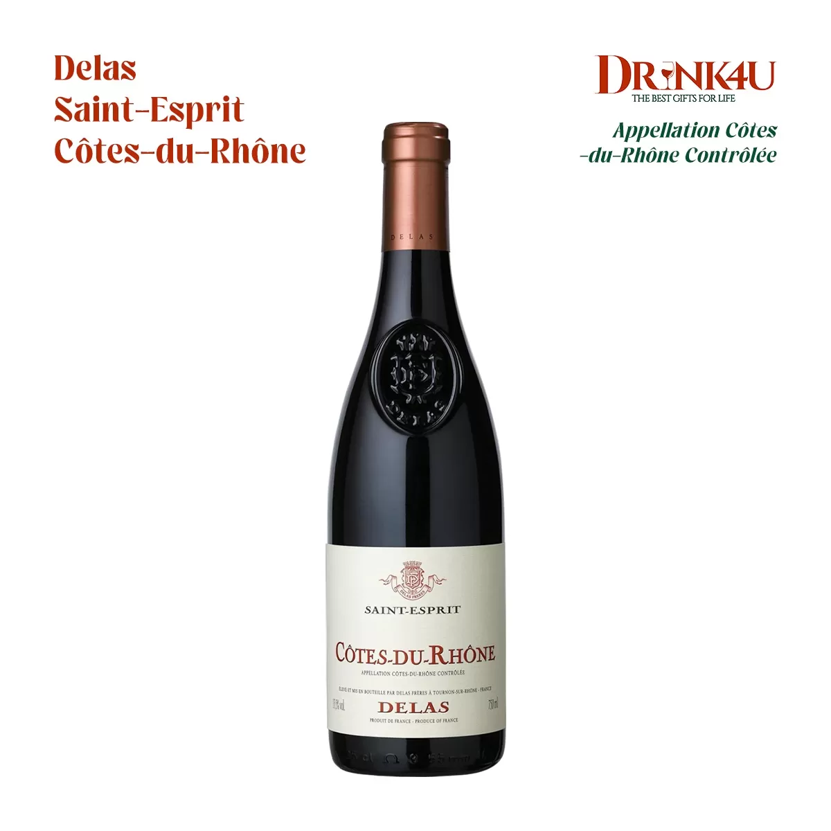 RƯỢU VANG PHÁP DELAS SAINT ESPRIT CÔTES DU RHÔNE