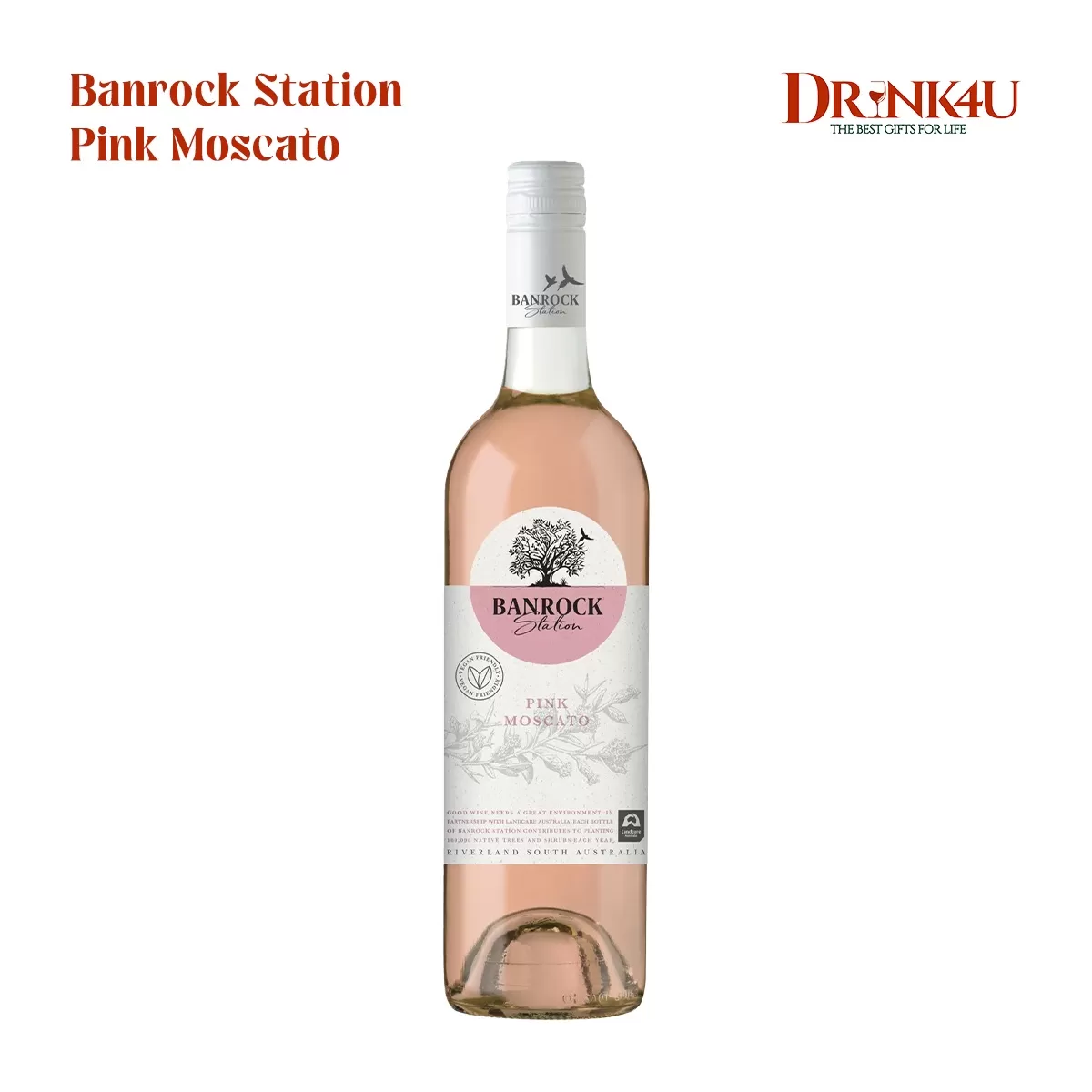 RƯỢU VANG ÚC BANROCK STATION PINK MOSCATO